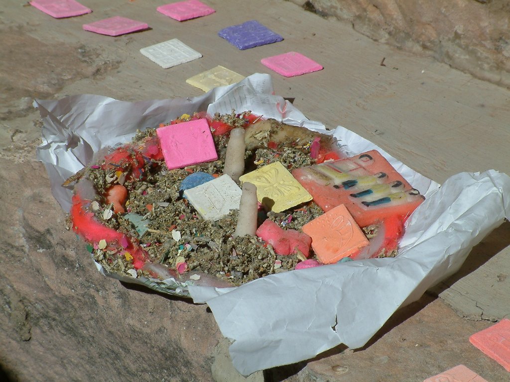 08-An offering at the church near the beginning of our hike.jpg - An offering at the church near the beginning of our hike